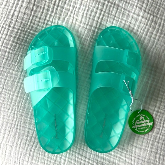 FUNKYMONKEY Shoes - 🍉 NWT | NIB • FUNKYMONKEY Women's “Jelly” Sandals • W7 • Aqua/blue